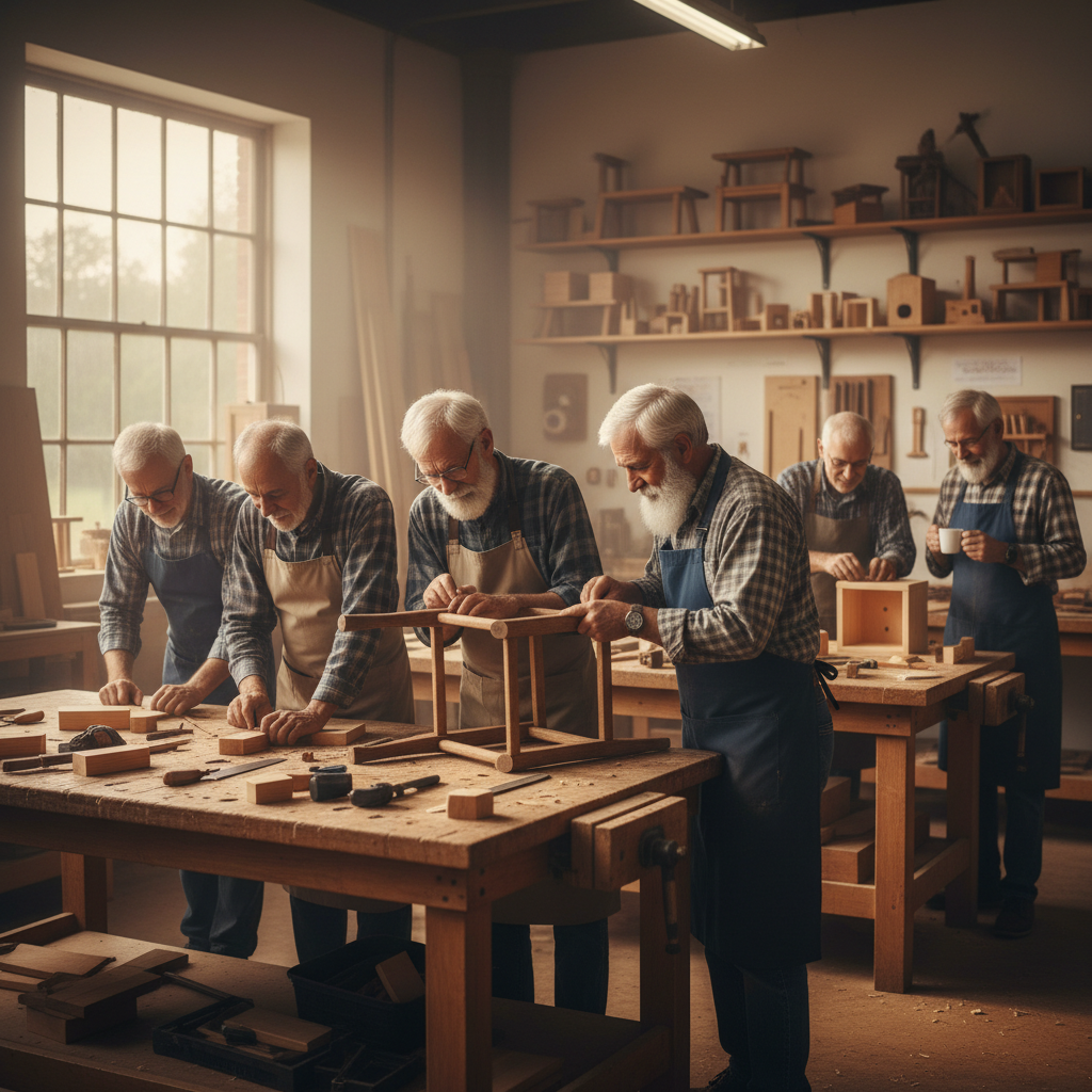 Men's Sheds and Creative Woodworking Meetups