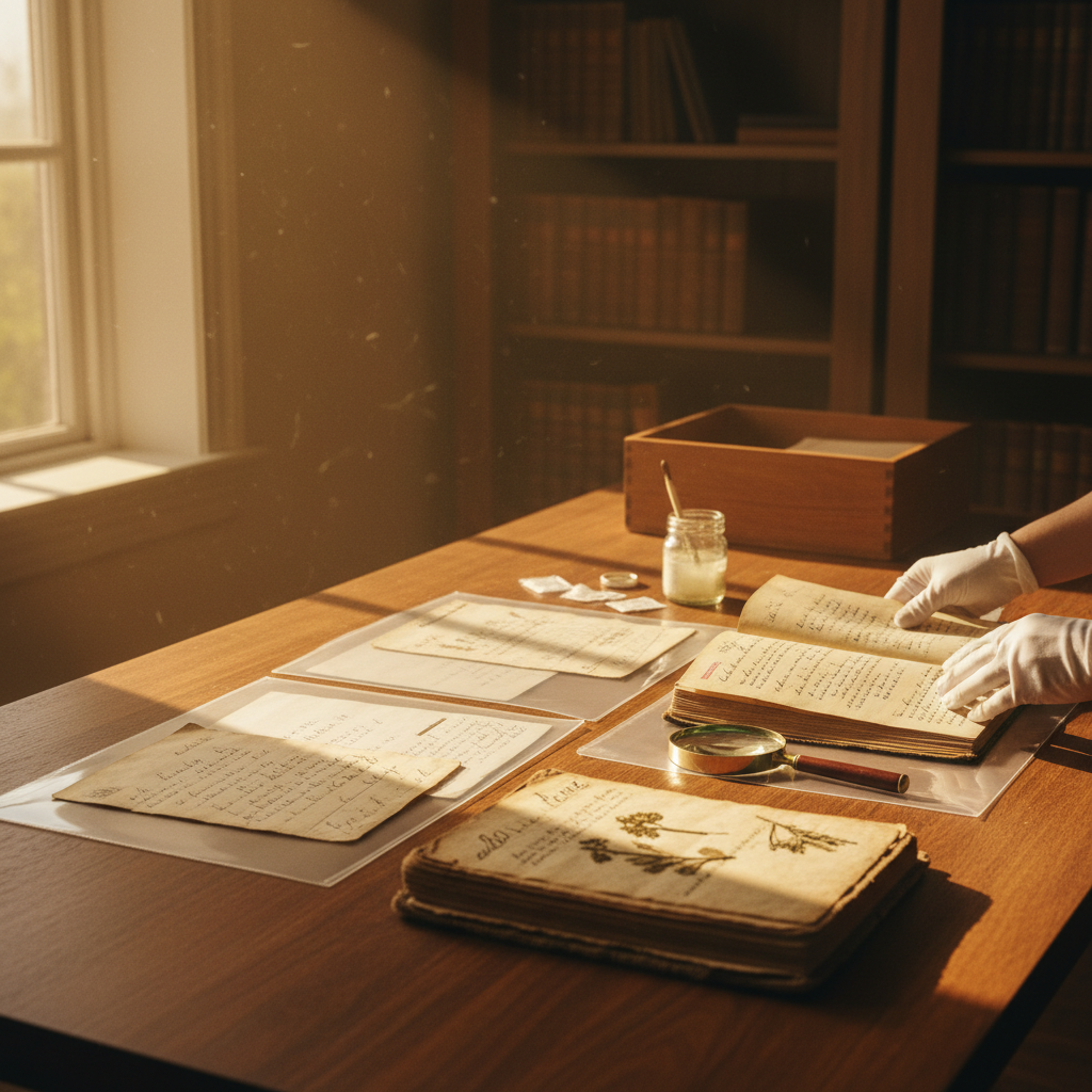 Ink on Paper: Preserving Fragile Handwritten Family Letters and Grandmother’s Recipe Books