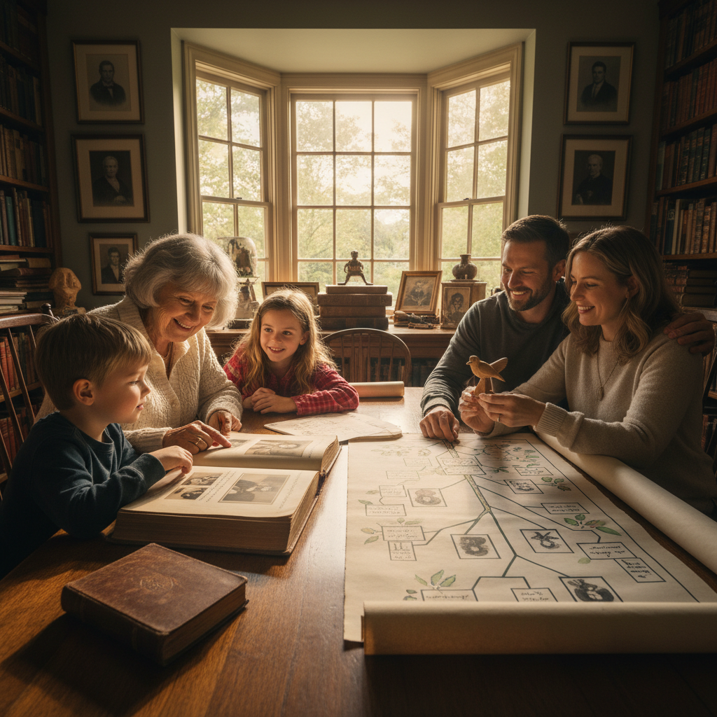 The Living Family Tree: Engaging Children and Grandchildren with Tactile Ancestral Lore