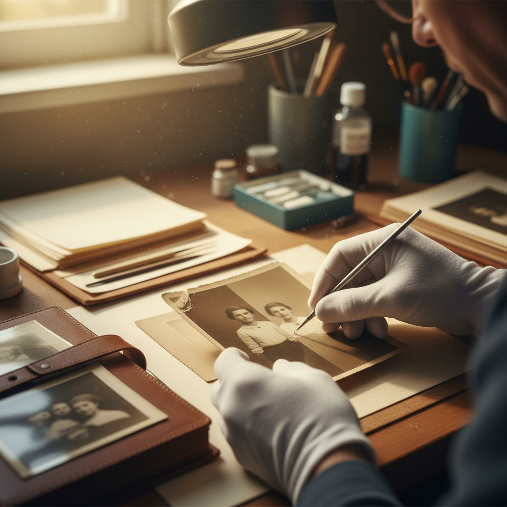 Restoring Vintage Family Photographs with Care — Editorial visual 2