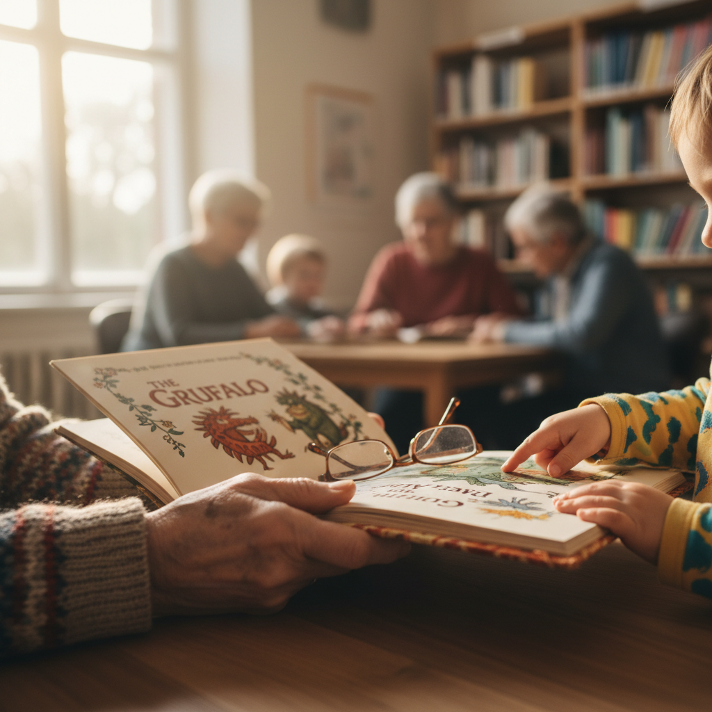 Reading Buddies: The Mutual Joy of Seniors Listening to Schoolchildren Read — Editorial visual 2